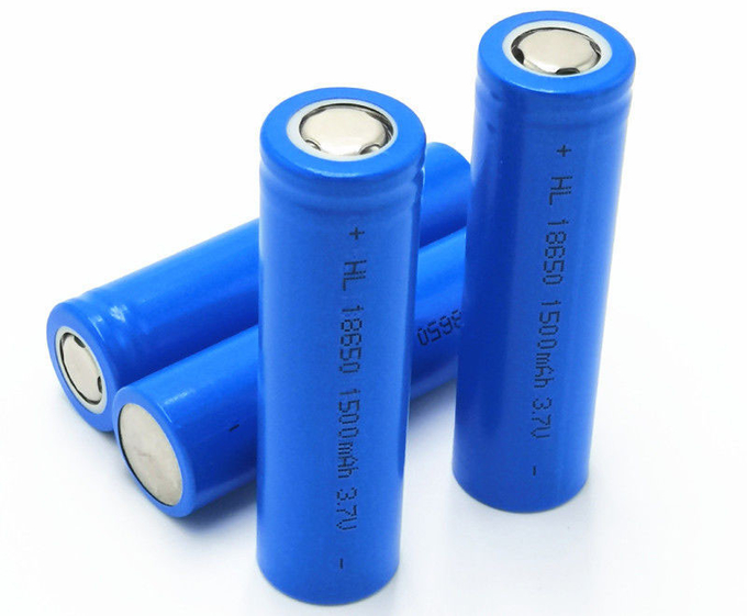 Blue Color 18650 Lithium Ion Battery Cells Size 18 * 65 * 7.5mm