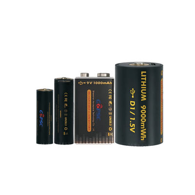 1.5V 6000mwh~9000mwh USB rechargeable  lithium-ion battery