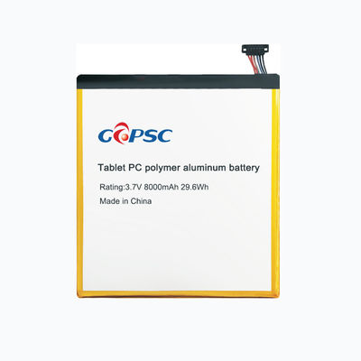 3.7V8000mAh Tablet PC polymer  aluminum battery